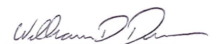 Signature of William D. Duncan, Mayor