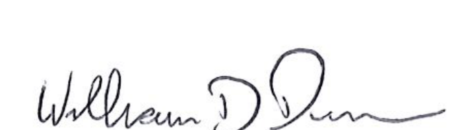 Signature of William D. Duncan, Mayor