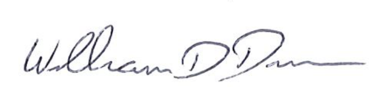 Signature of Mayor William D. Duncan