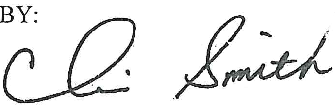 Signature of Chris Smith