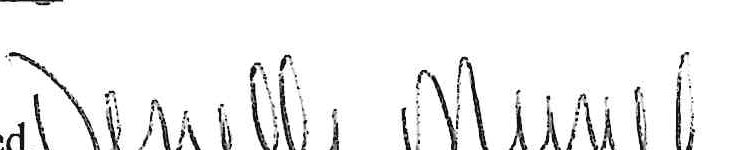 Signature of Danielle Muncie