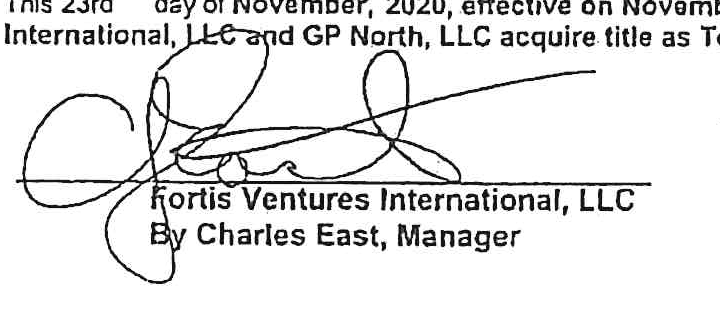 Signature of Charles East