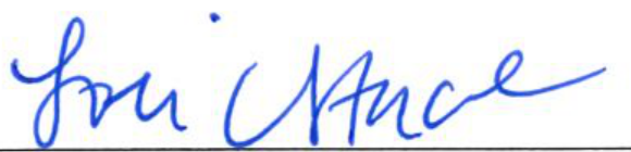 Signature of Clerk of Council