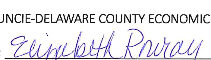 Signature of Elizabeth Rowray