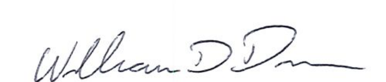 Signature of Mayor William D. Duncan