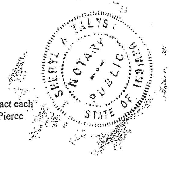 Embossed Notary Seal: Sheryl A. Watts, Notary Public State of Indiana
