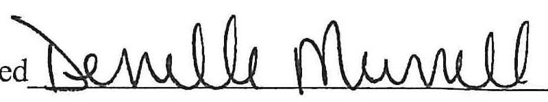 Signature of Denelle Murrell