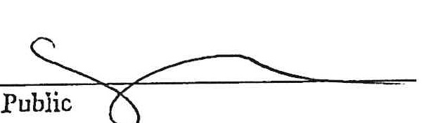 Signature of Notary Public