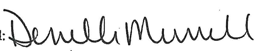 Signature of official