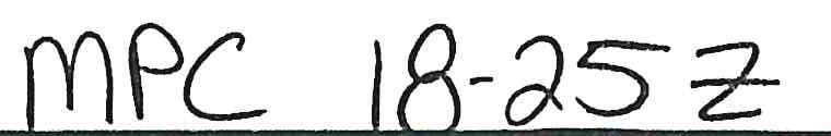 Handwritten notation: MPC 18-25Z