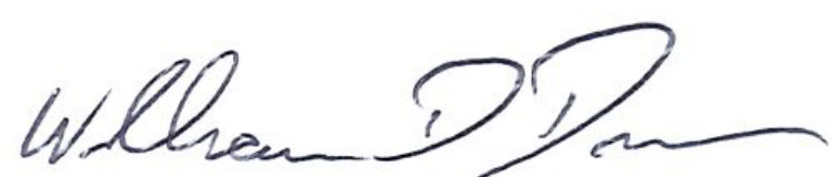 Signature of Mayor William D. Duncan