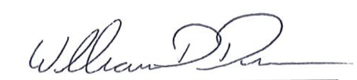 Signature of Mayor William Duncan