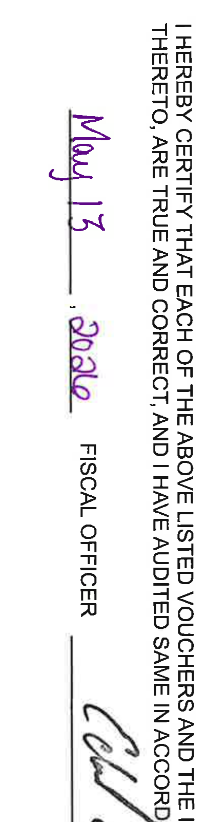 Fiscal Officer Signature and Date May 13, 2026