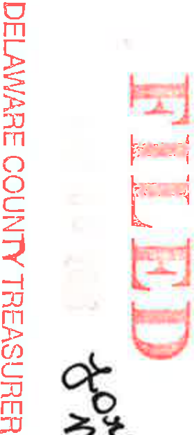 FILED Delaware County Treasurer Stamp