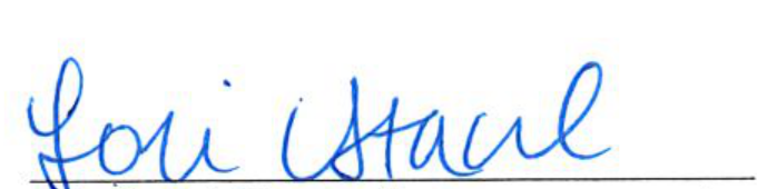Signature of Lori Stael, Clerk of Council