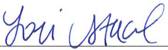 Signature of the Clerk