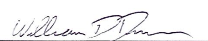 Signature of William Duncan, Mayor