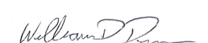 Mayor William Duncan Signature