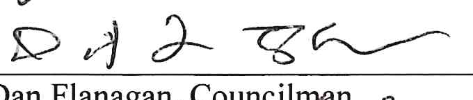 Handwritten signature of Dan Flanagan