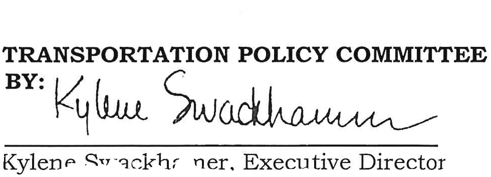 Signature of Kylene Swackhamer