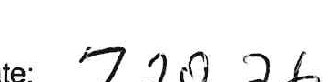 Handwritten Date 7.20.26