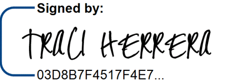 Signed by TRACI HERRERA