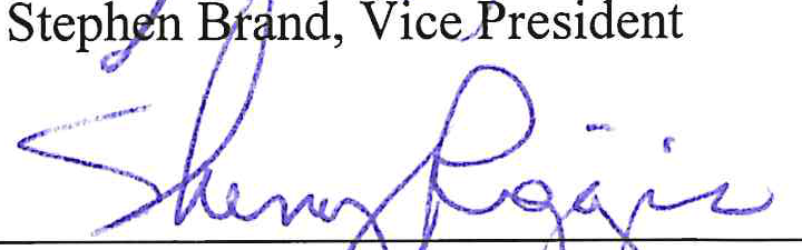 Signature of Sherry Riggin