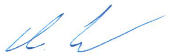 Signature of Chair