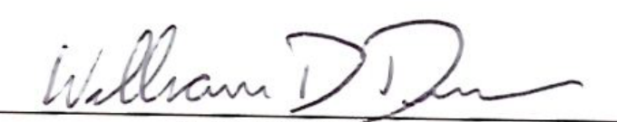 Signature of Mayor William D. Duncan
