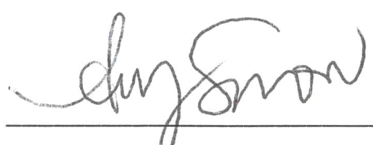 Signature of Amy Snow