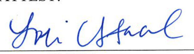 Signature of Clerk