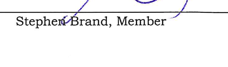 Signature of Stephen Brand
