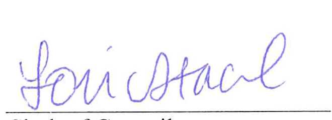 Clerk of Council's Signature