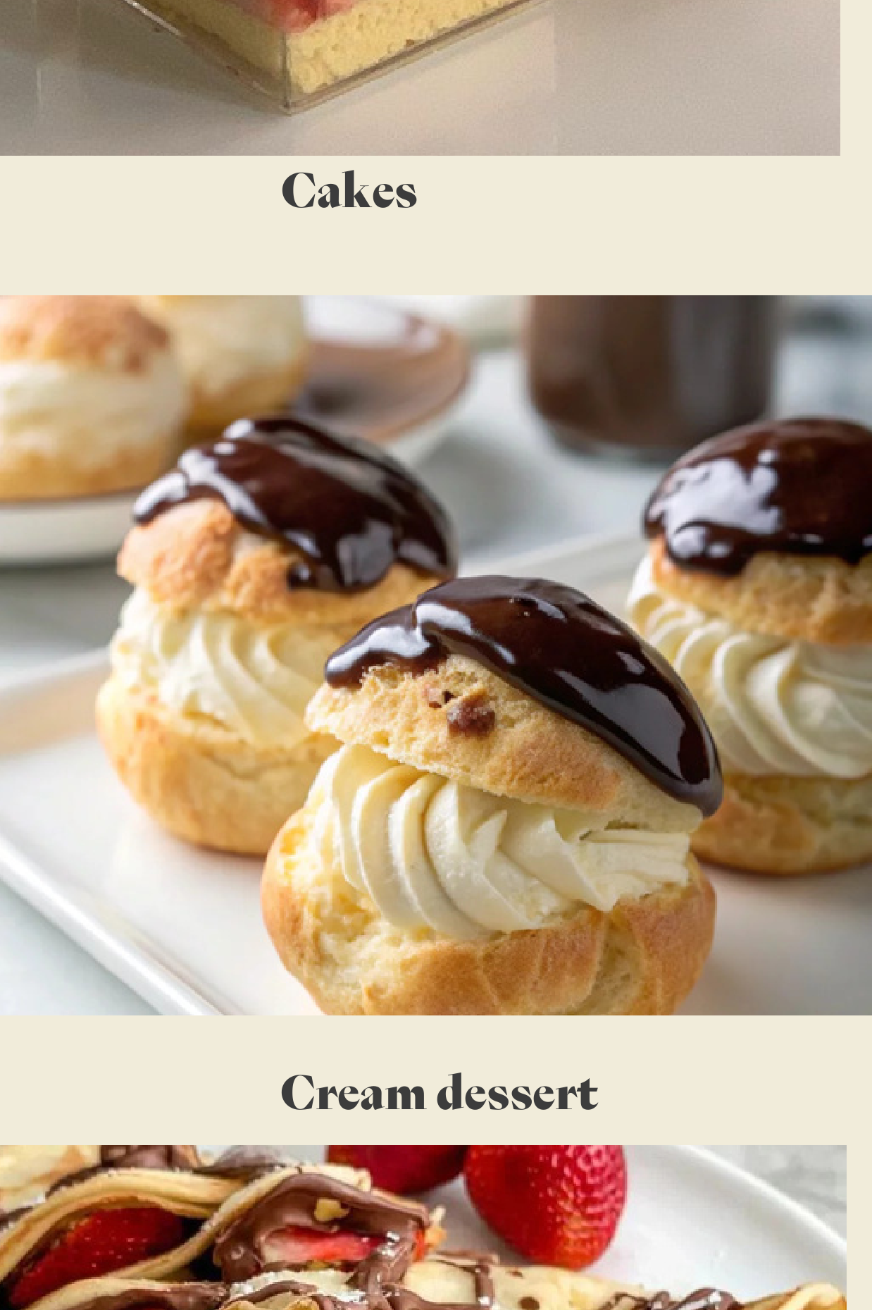 Cream dessert