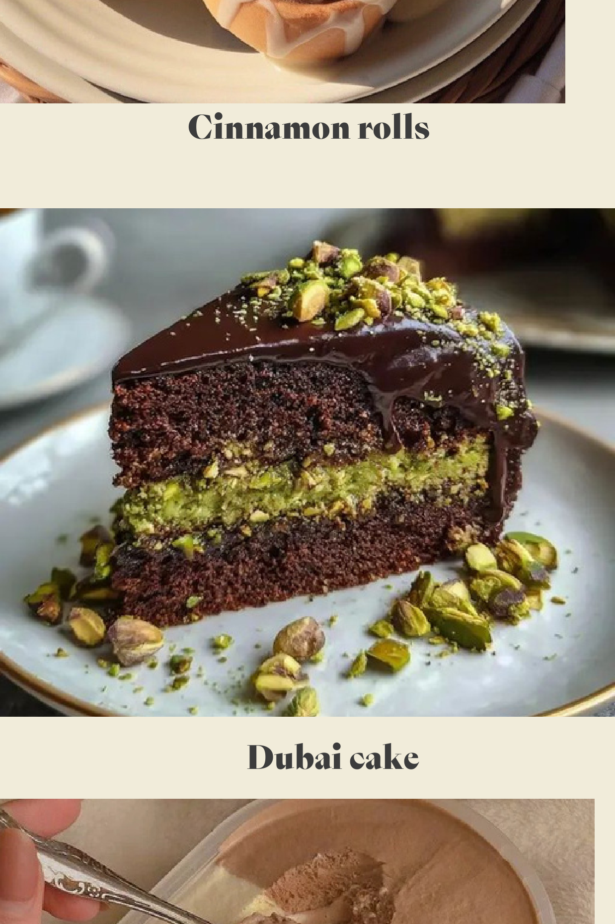 Dubai cake