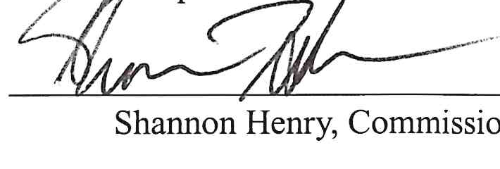 Signature of Shannon Henry