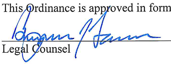 Signature of Legal Counsel
