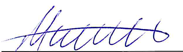Signature of Matt Kantz