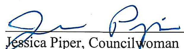 Signature of Jessica Piper