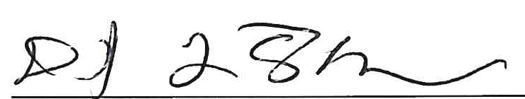 Signature of Dan Flanagan