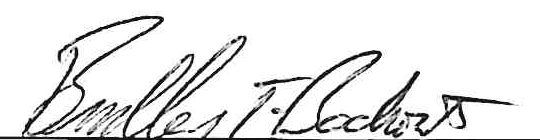 Signature of Brad Bookout