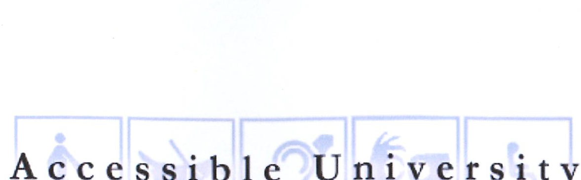 Accessible University Logo
