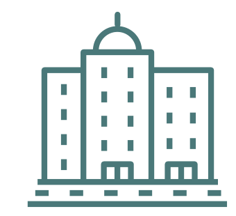 Community buildings icon