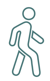 Pedestrian walking icon