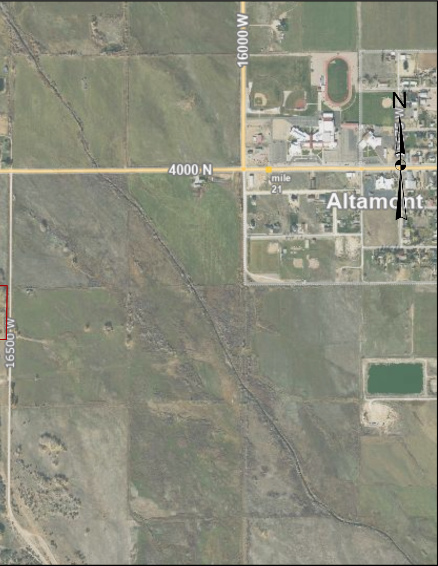 Altamont East Town and Cemetery Location Overview