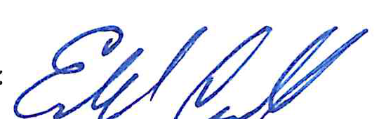 Signature of Ed Carroll