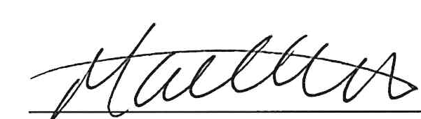 Signature of Matt Kantz