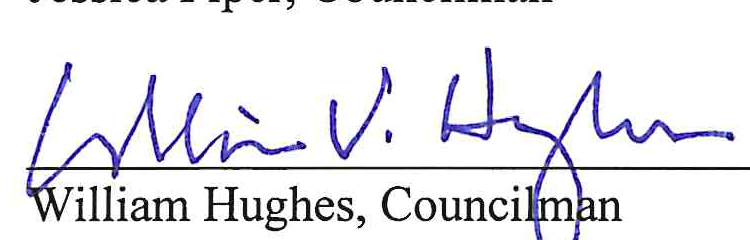 Signature of William Hughes