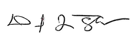Signature of Dan Flanagan