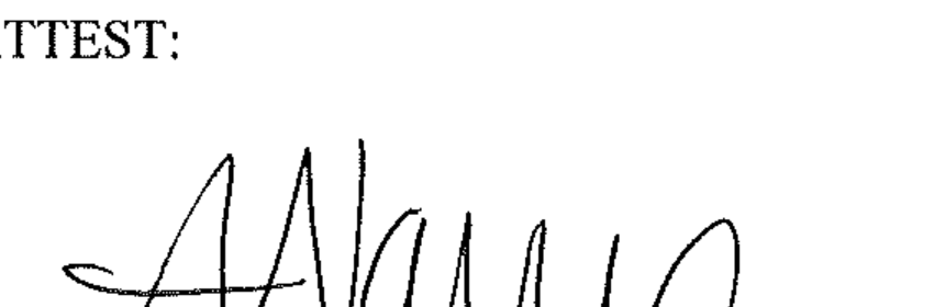 Signature of Clerk